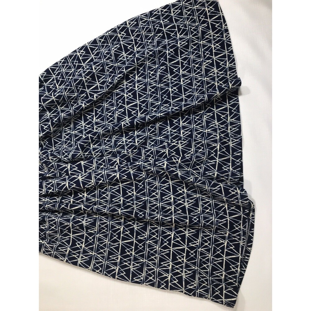 Navy Geometric Pattern Dress - Picture 7 of 8